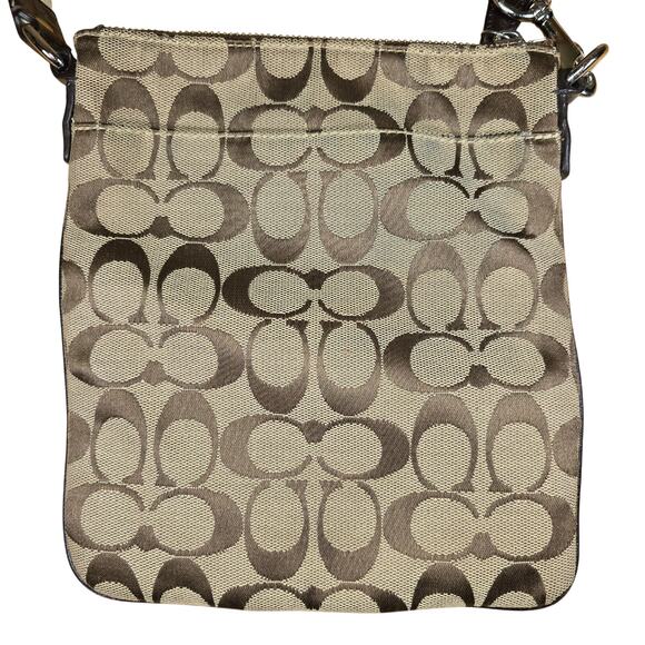 Coach Sutton Signature Swingpack Khaki Mahogany M1175-43976 9x8x1 Drop 23" - Picture 3 of 8